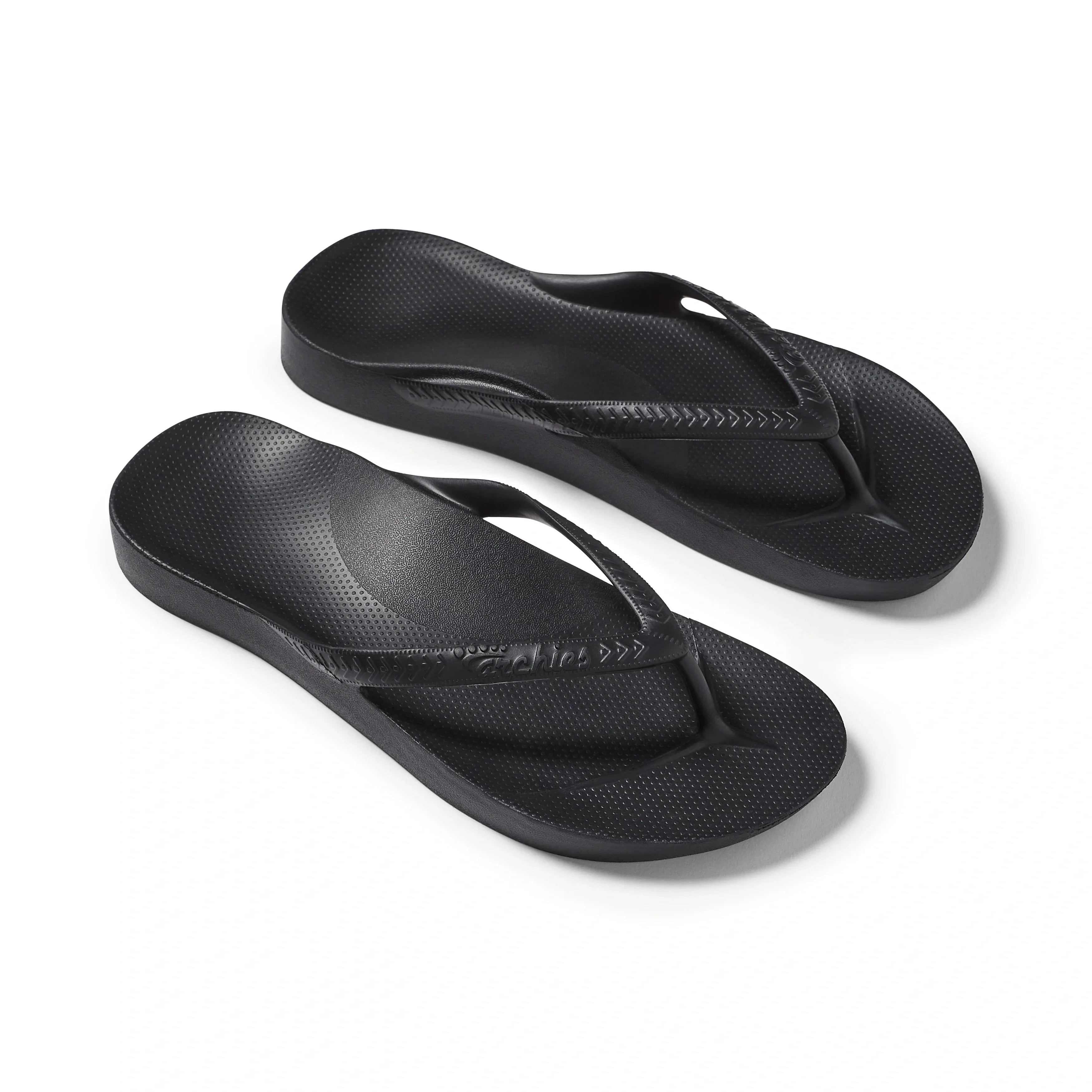 Black Archies Arch Support Flip Flops angle 08