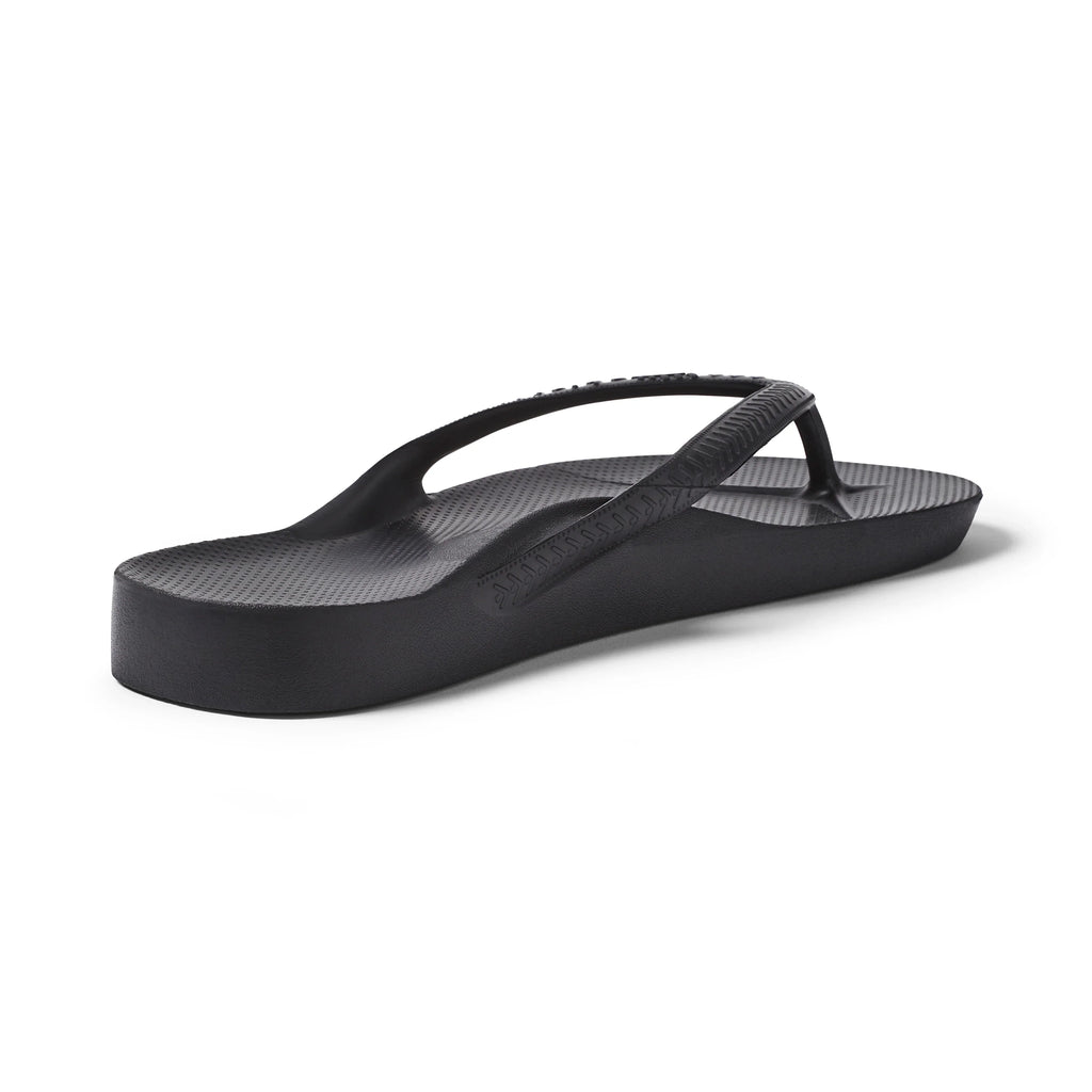 Black Archies Arch Support Flip Flops angle 04