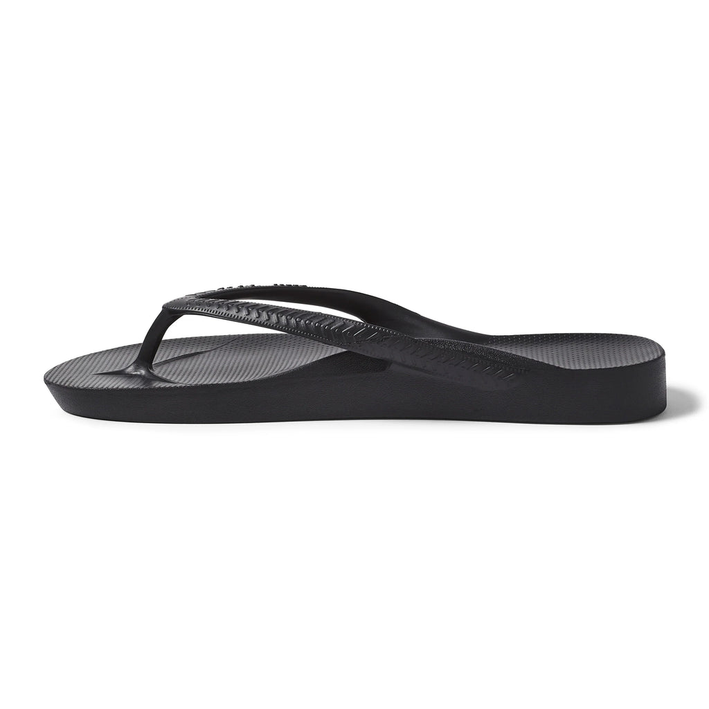 Black Archies Arch Support Flip Flops angle 06