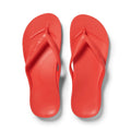 Archies Arch Support Flip Flops Coral top down view