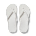 White Archies Arch Support Flip Flops angle 01