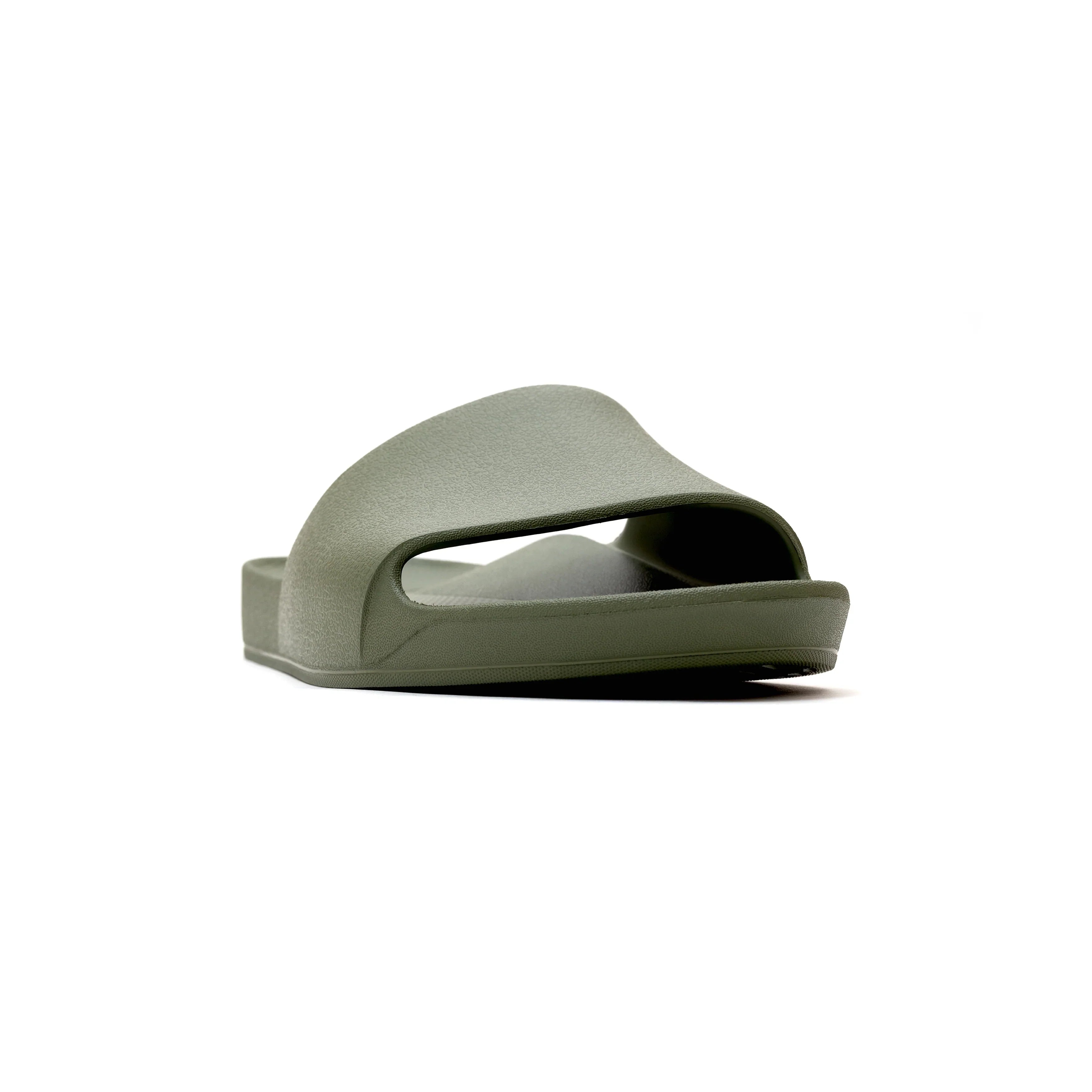 Olive Arch Support Slides shown from the front