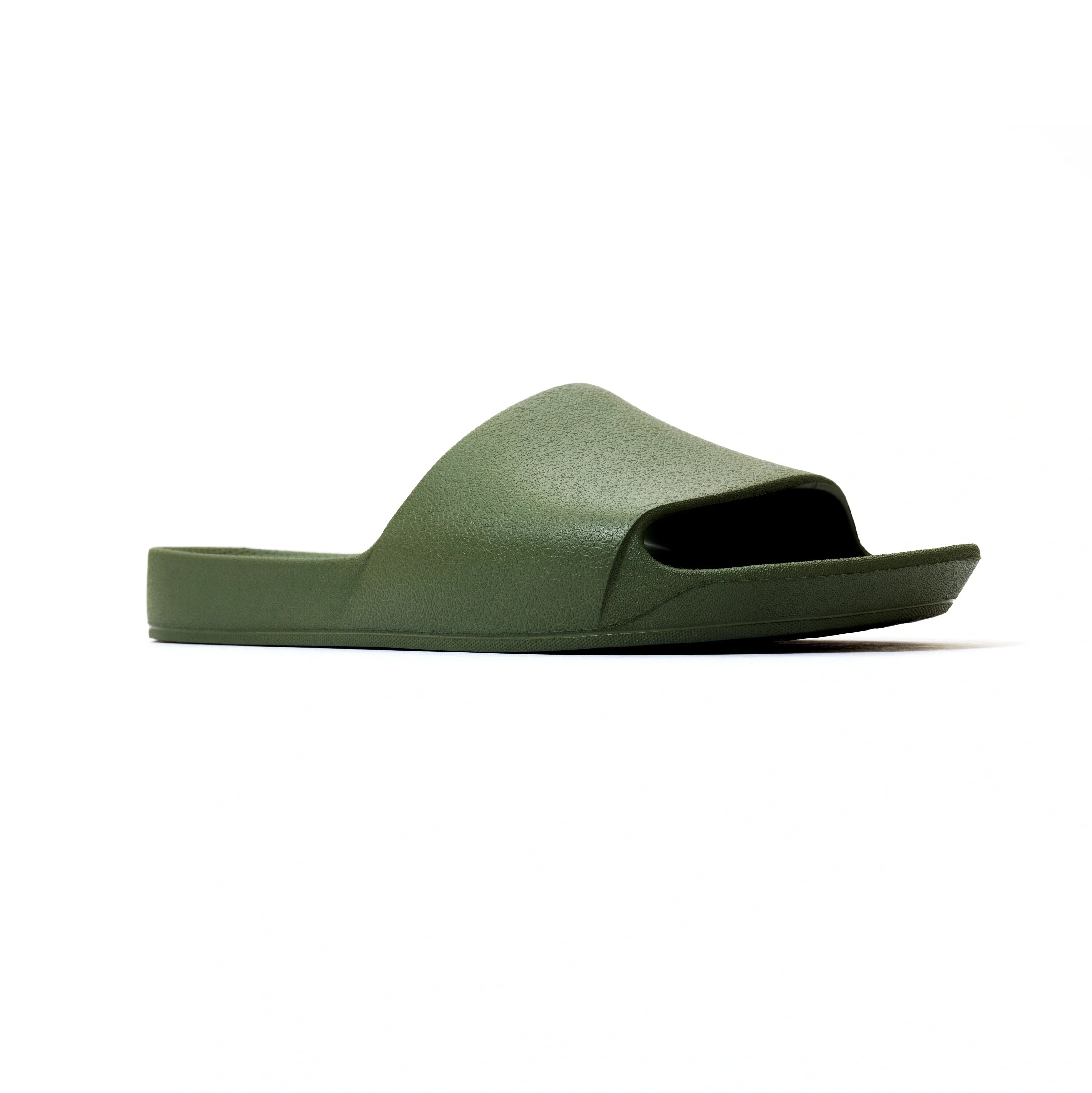 Olive Arch Support Slides shown from the side