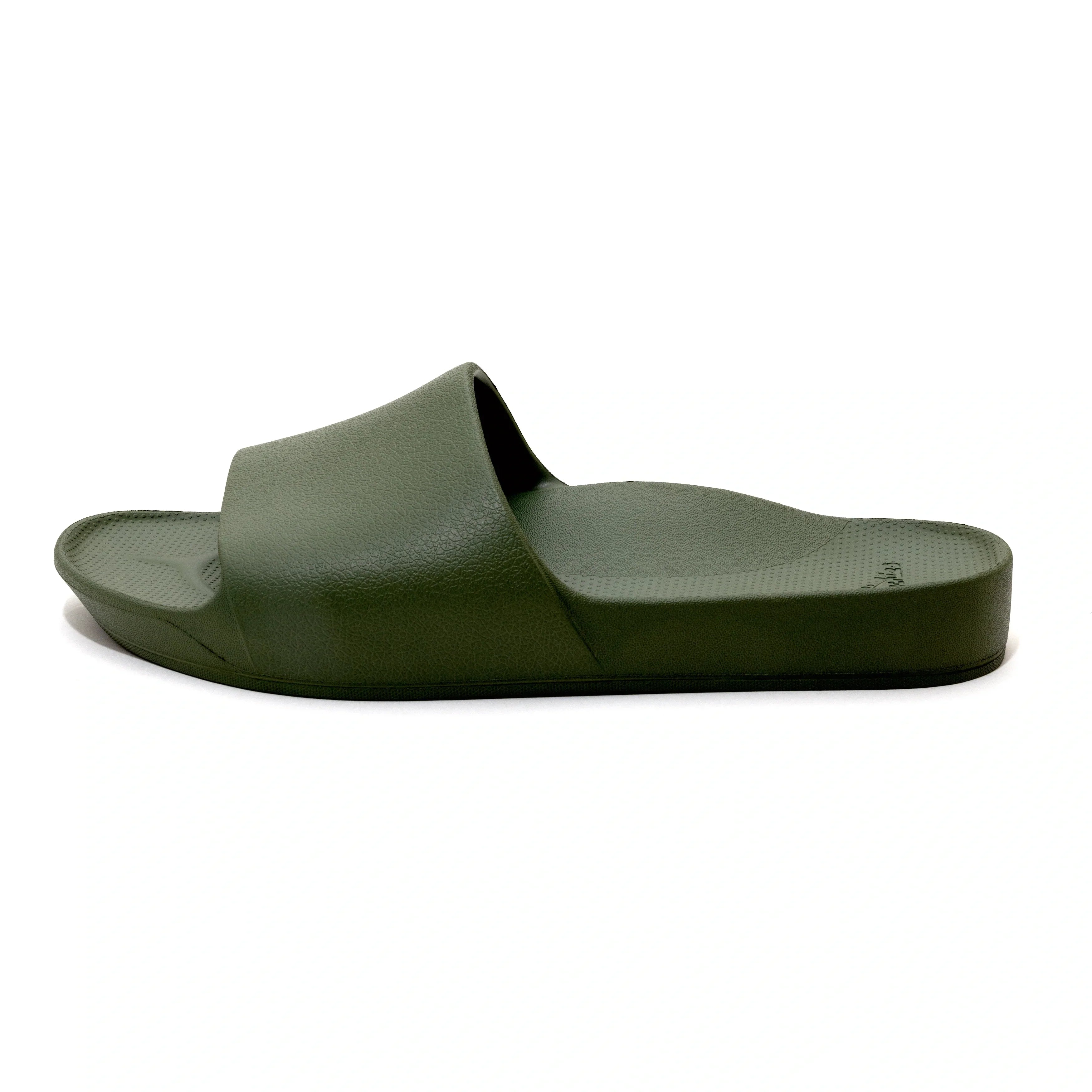 Olive Arch Support Slides shown from the side