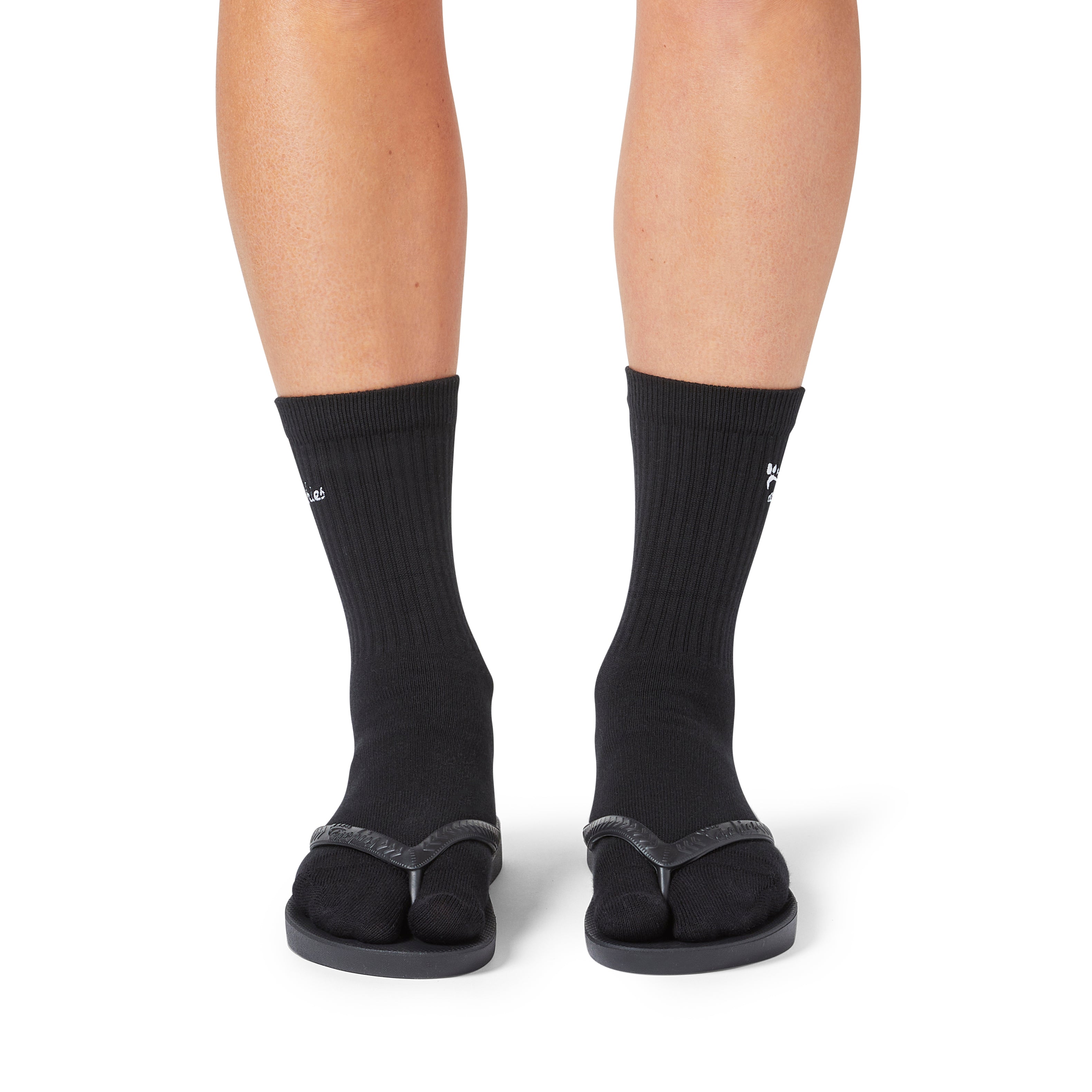 Archies toe socks black angle 03